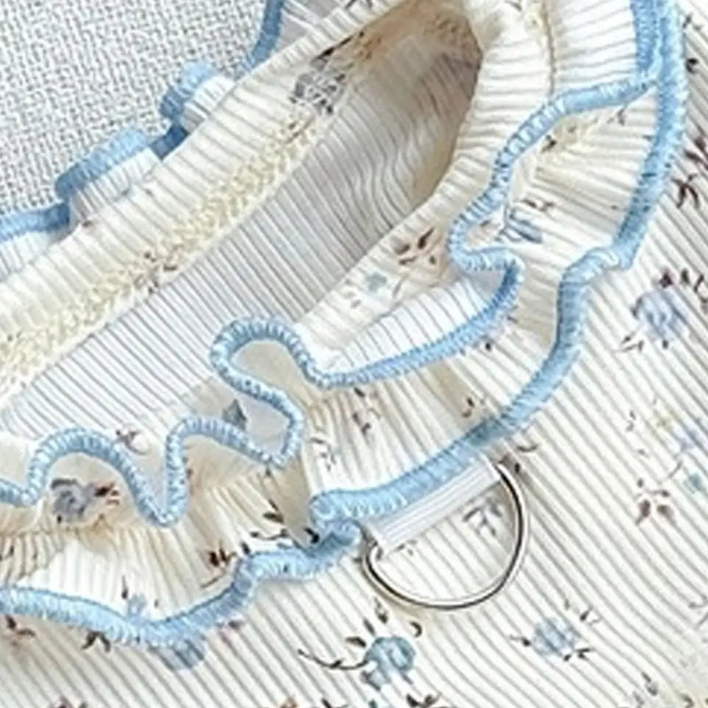 Pet Costumes Summer Thin Pet Floral Dress Sleeveless Breathable Dog Skirt Comfortable Dog Pullover Pet Supplies