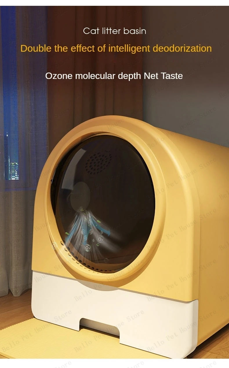 Fully Enclosed Odor-proof Drawer-style Cat Litter Box Extra-large Splash-proof Cat Toilet Space Capsule Cat Litter Box