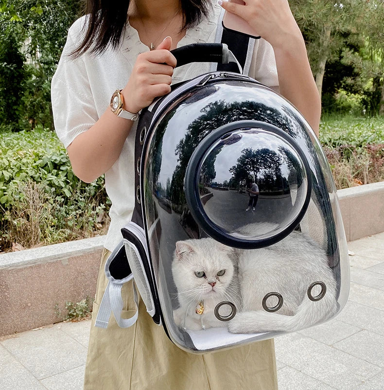 Pet Cat Carrying Bag Portable Pet Dog Carrier Bag Transparent Cat Carrying Bags Transport Carrier Space Capsule Bag Pets