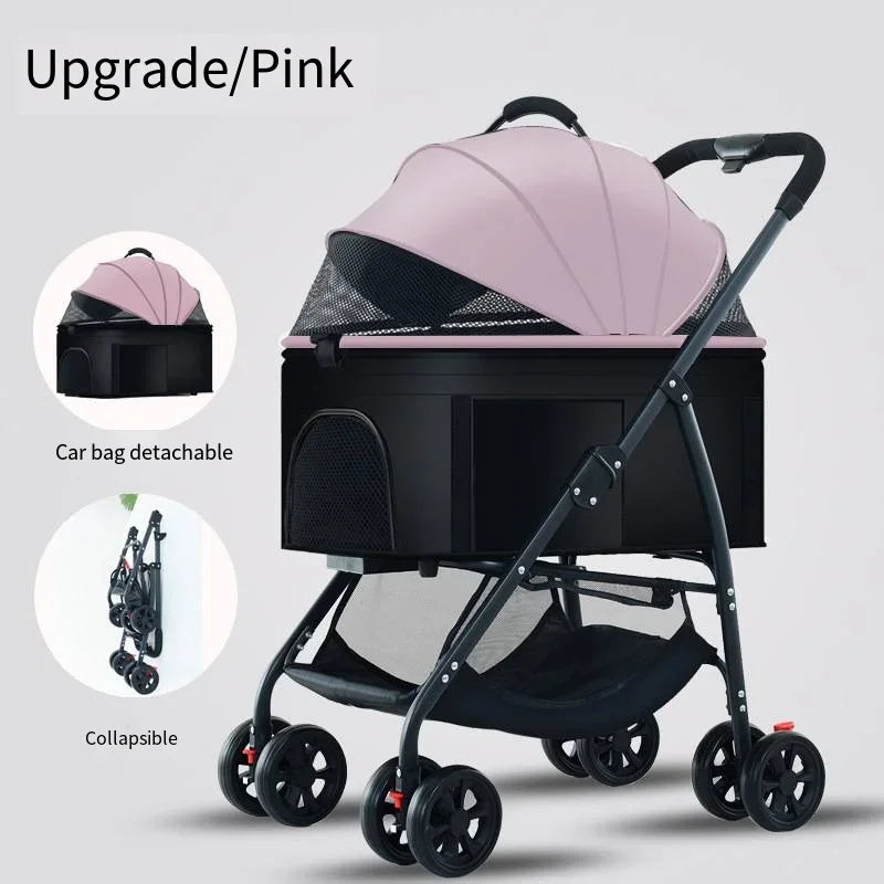 Pet Car Lightweight Foldable Designed Specifically for Walking Dogs Babies and Medium-sized Outdoor Equipment for Dogs and Cats