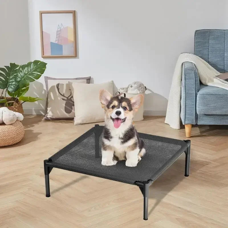 Pet Camping Bed Elevated Bed for Dogs Folding Puppy Camping Bed Cat House Portable Removable Washable Puppy Beds Dog Hammock