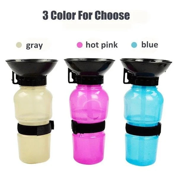 500ml Outdoor Portable Pet Dog Cat Water Bottle Extrusion Large Dog Travel Water Cup Drinking Water Feeder Bowl for Pet