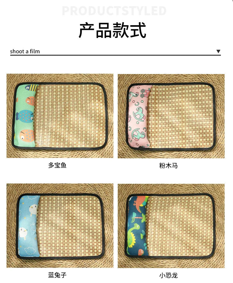 Pet Beds Sleeping Mat Dog Beds Rattan Woven Cat Mat Bed Summer Pet Cooling Mat for Small Dog Cats Puppy Beds Cushion Chihuahua