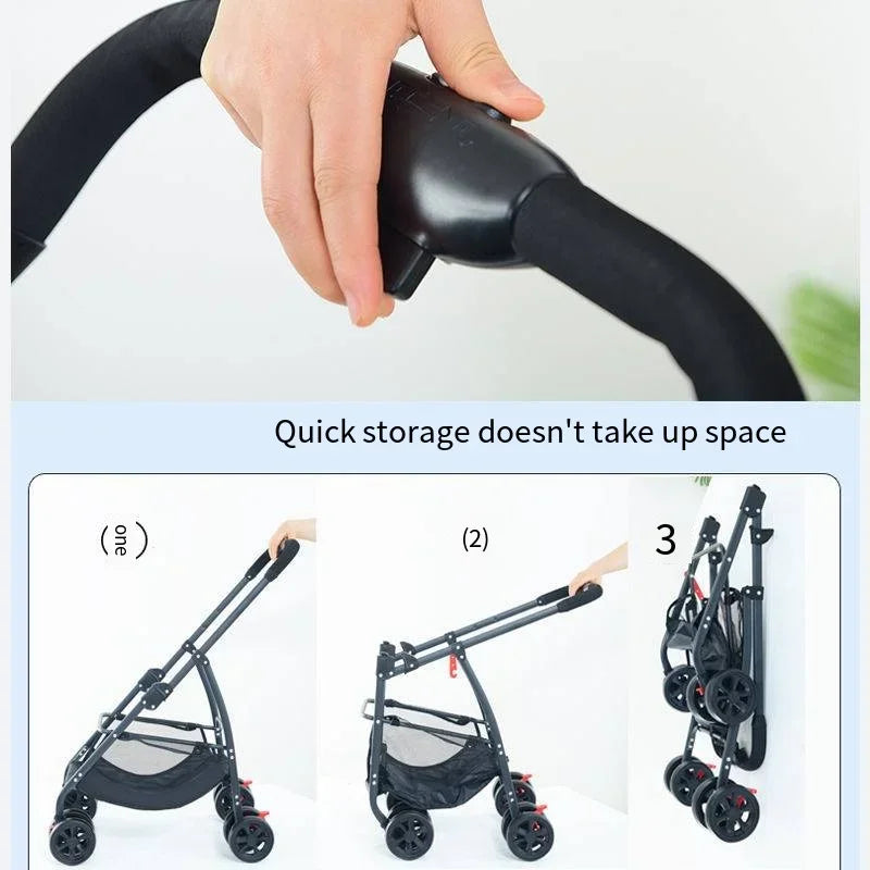 Pet Car Lightweight Foldable Designed Specifically for Walking Dogs Babies and Medium-sized Outdoor Equipment for Dogs and Cats