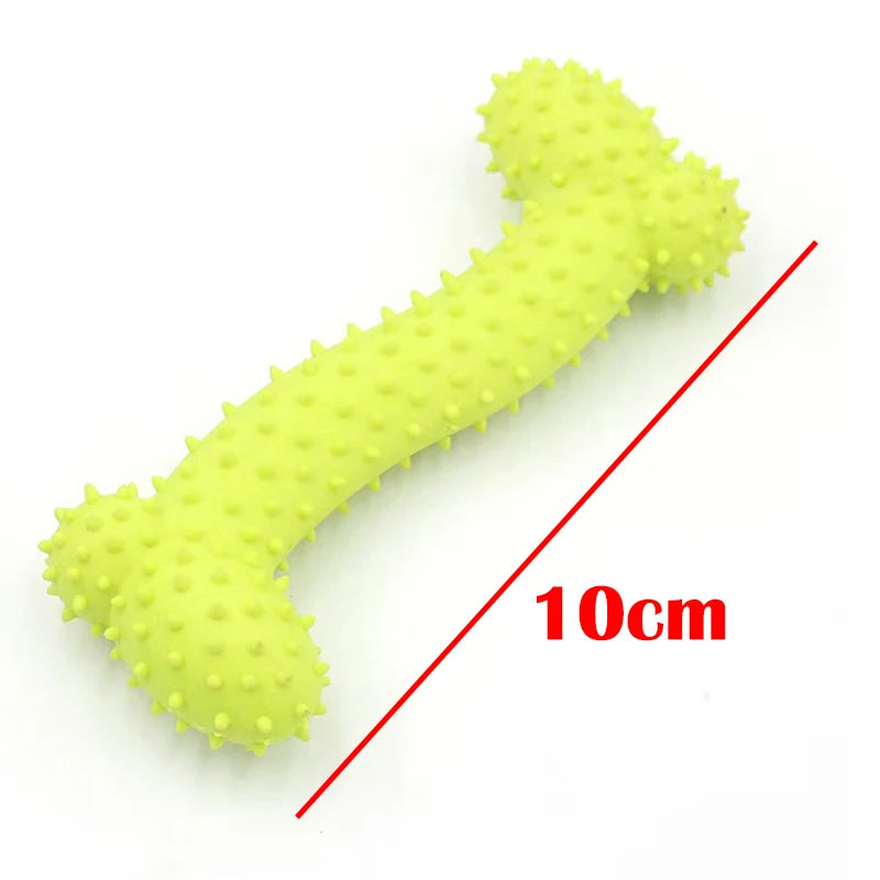 Pet Toys for Small Dogs Rubber Resistance To Bite Dog Toy Teeth Cleaning Chew Training Toy Ball Interactive Toys Pet Supplies