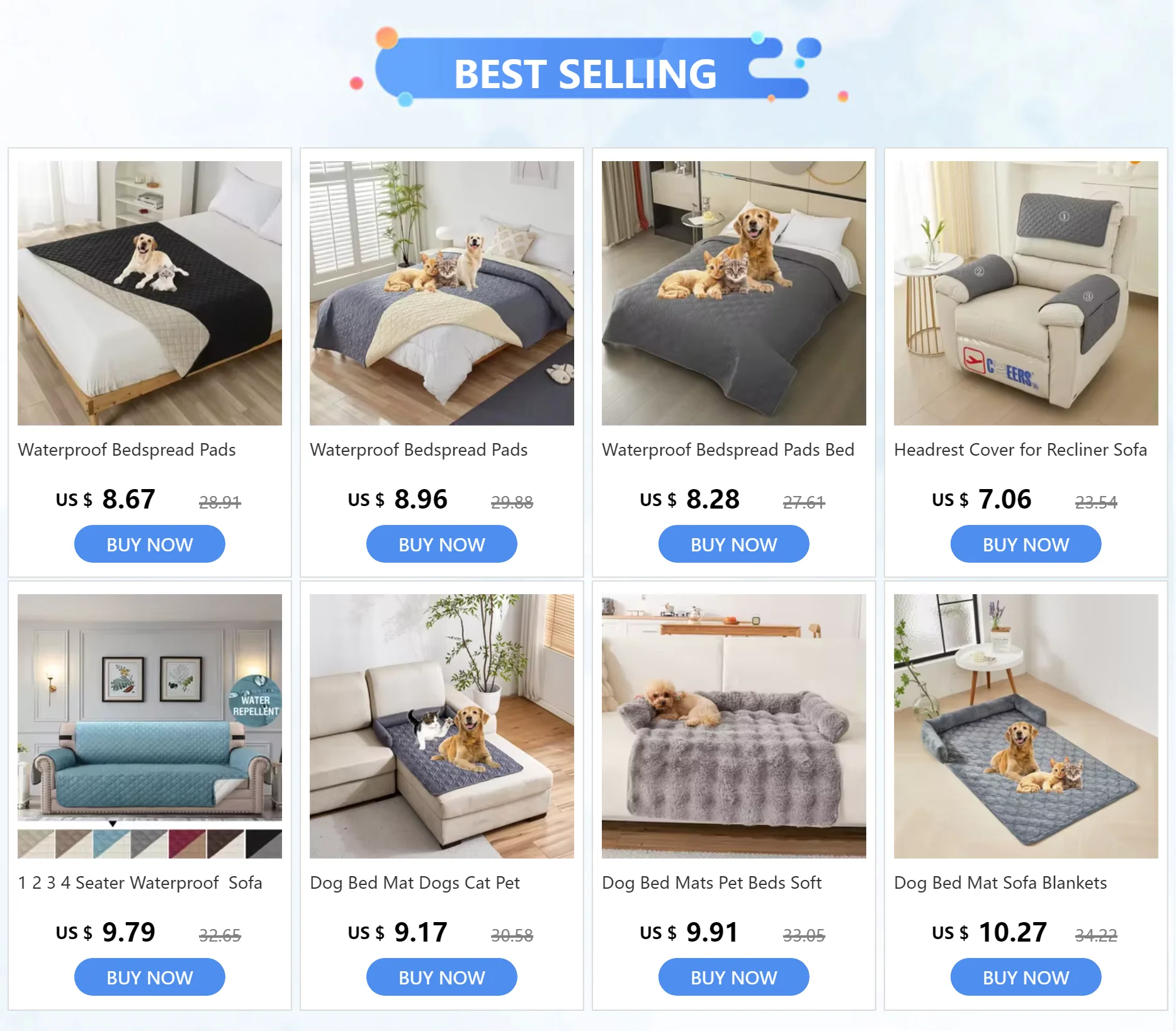 Dog Bed Mat Sofa Blankets Winter Warm Pet Blanket Dogs Cats Sleeping Beds for Large Medium Dogs Cats with Pillow Removable