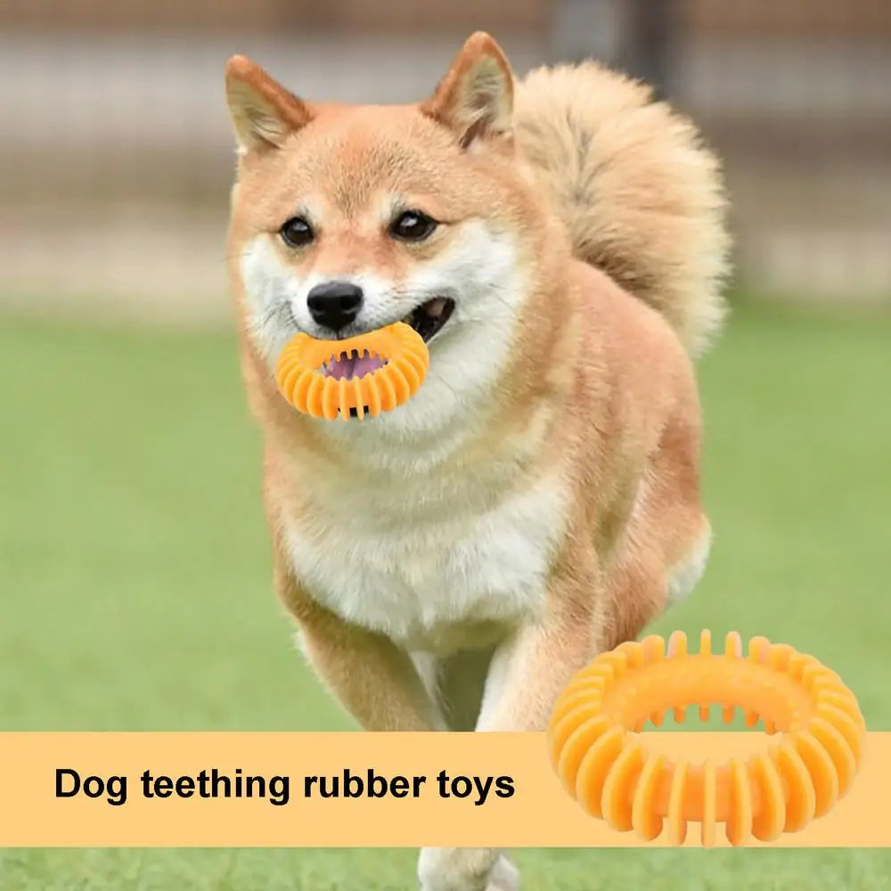 Teething Dog Toys For Puppies Interactive Rubber Dog Teething Toy Teething Rings Boredom And Stimulating Puzzle Toy Interactive