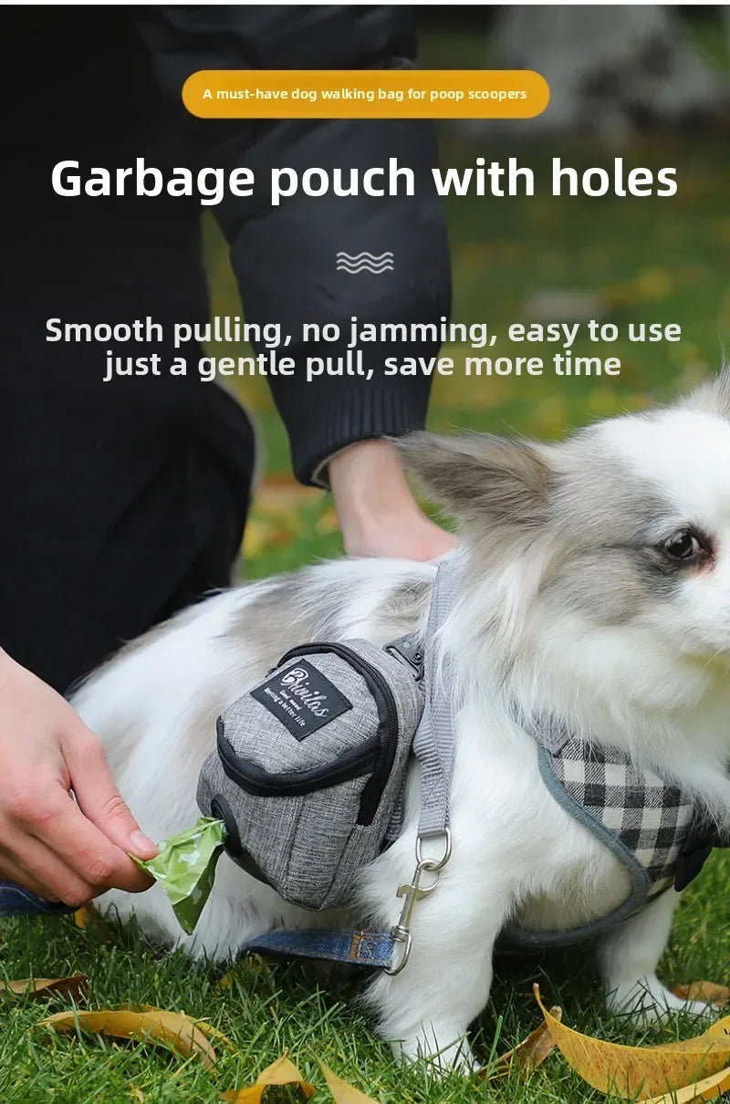 Multifunctional Portable Pet Treat Pouch Poop Dispenser Dog Training Bag Durable Outdoor Pet Accessories for Dogs and Cats