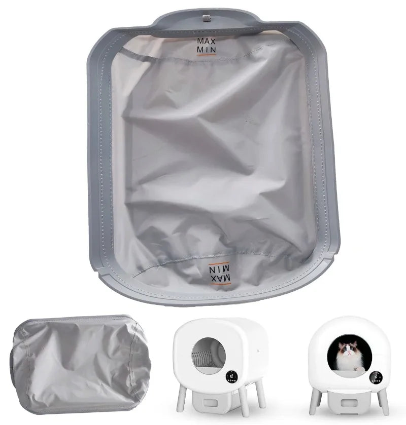 Smart Litter Box Accessories Soft Premium Fabric Liner Automatic Removable Liner Easy Clean Collecting Feces Bottom Capsule Mat