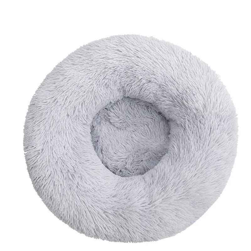 Pet Bed for Dog Extra Large Dog Round Kennel Breathable Solid Houses for Large Dogs Cat Beds Plush Donut Sleeping Bag Anti-Slip