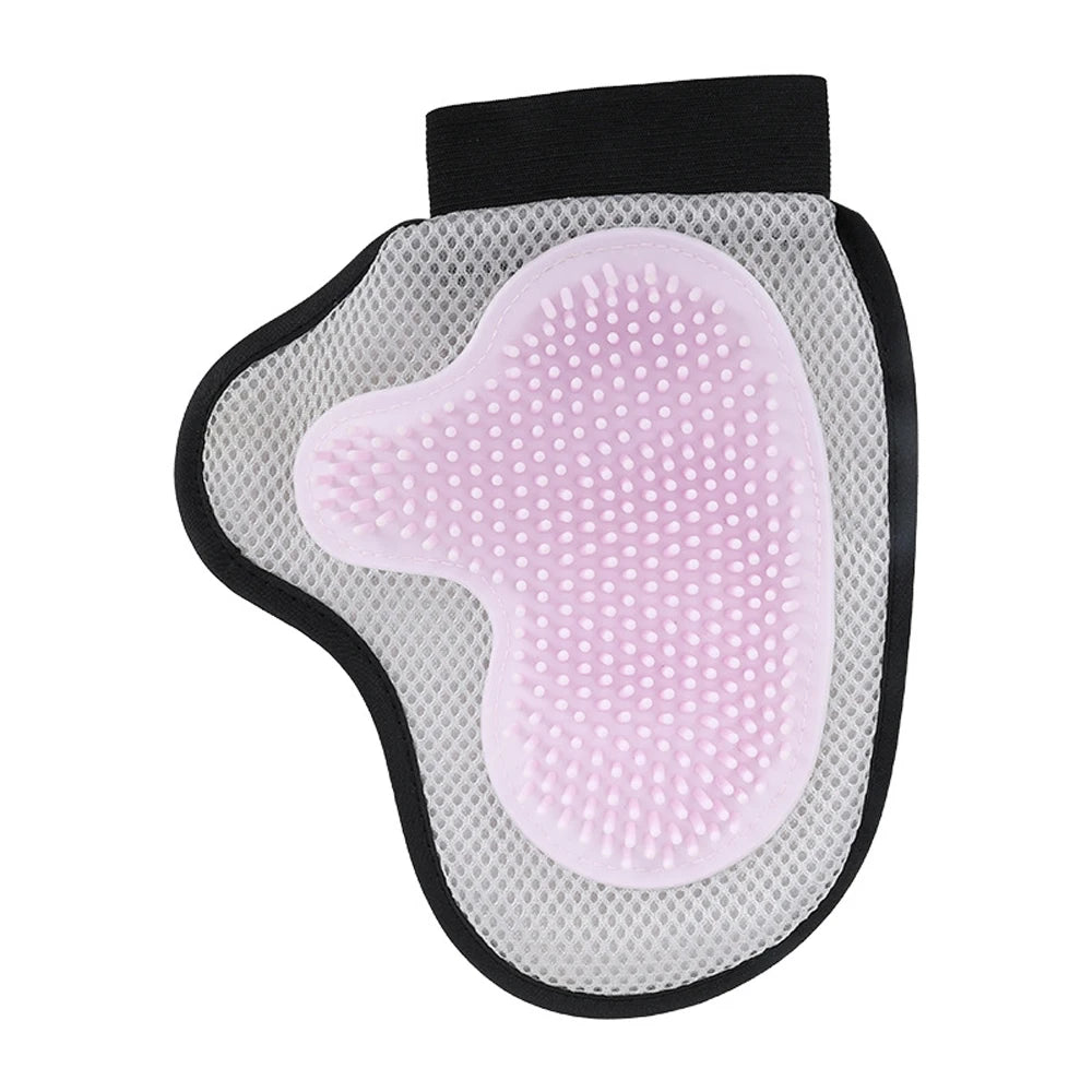 Pet Grooming Glove Brush for Cats Dogs Bath Massage Gloves for Bathing Grooming Softy Comfortable Animal Hair Removal Tool