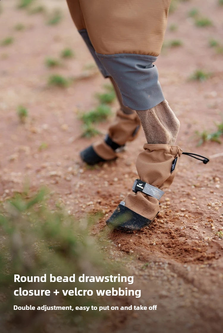 Pet Outdoor Shoe Cover Portable Anti-dirt and Non-slip Dog Shoes Foot Cover Velvet Wear-resistant Pet Products Supplies