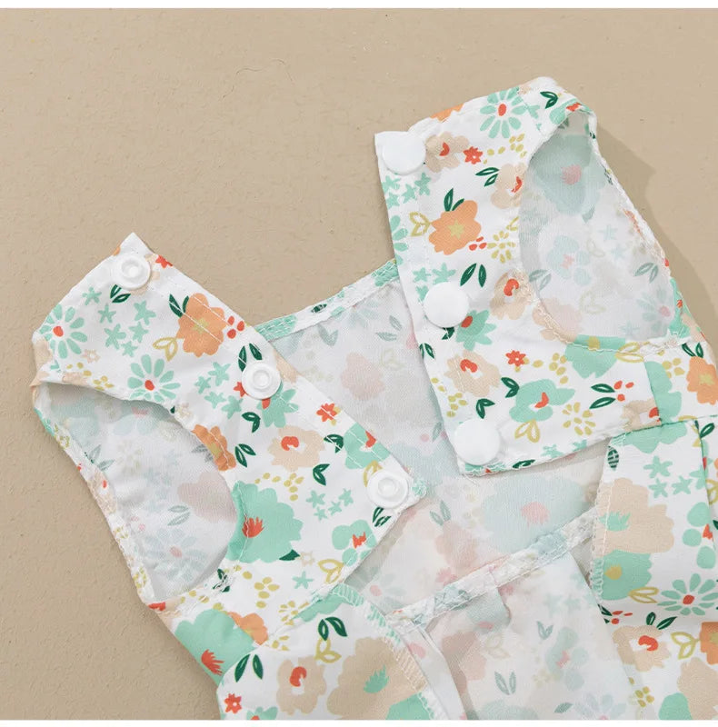 Pet clothing dress dog clothing dog print bow cartoon cute princess dress