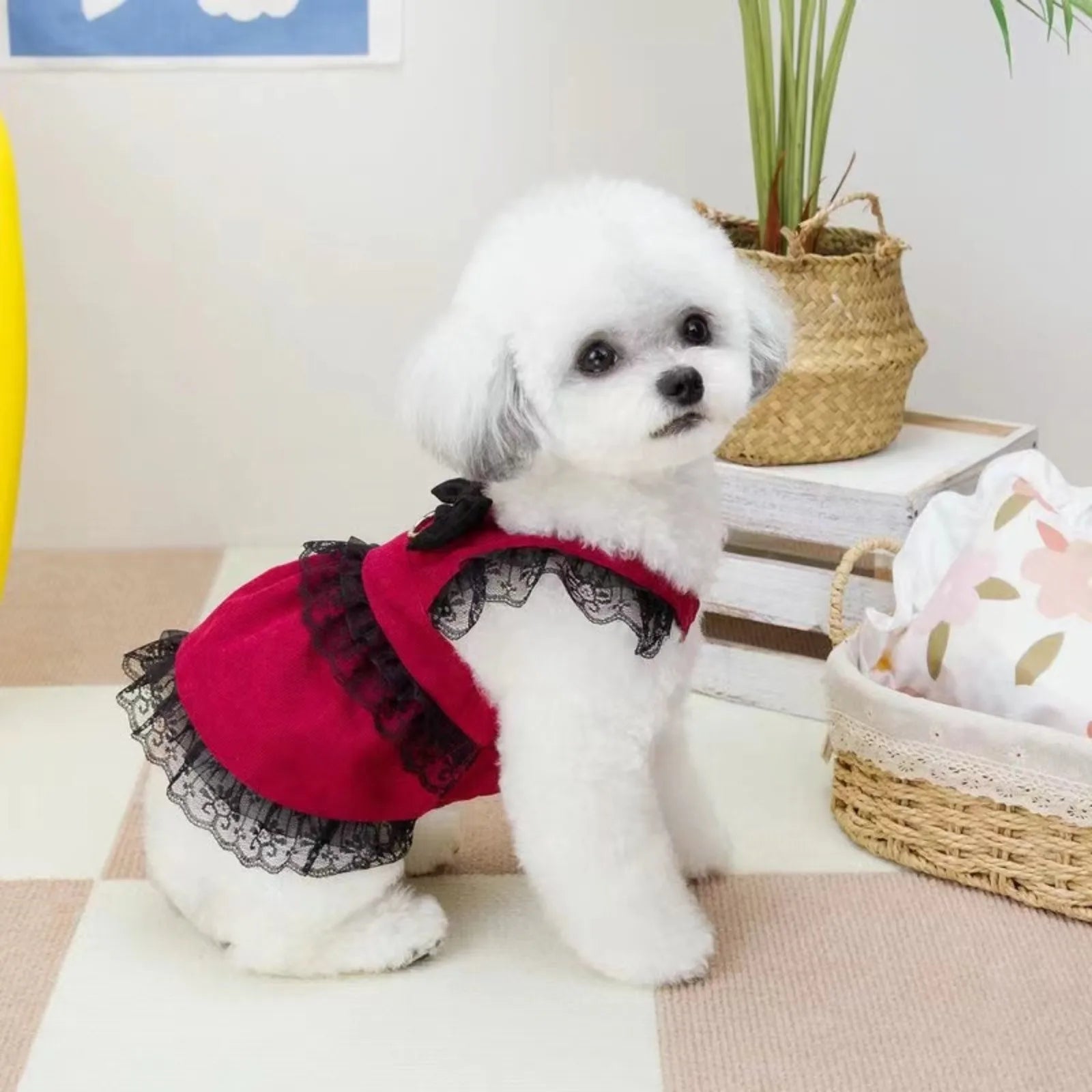 Summer Dress For Dog Pet Clothing Dog Lace Suspender Skirt Cats PUppy Cute Dog Costume Supplies Dogs Pet Clothes