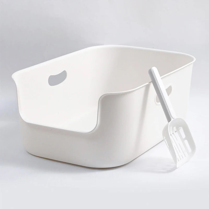 Cat litter box super large semi closed large capacity simple and thick anti splash