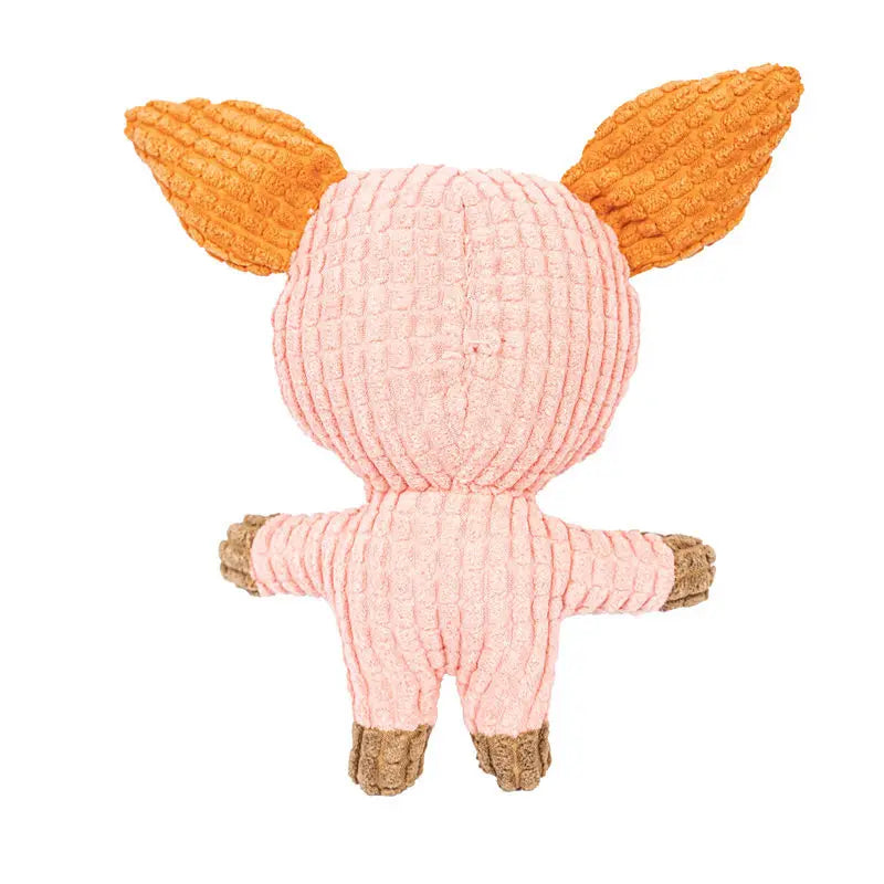 Pets Dogs Plush Toys Cute Cow/Pig/Lion Animal Model Squeak Dog Toys For Medium Small Dogs Cat Bite-Resistant, Soft, Durable Safe