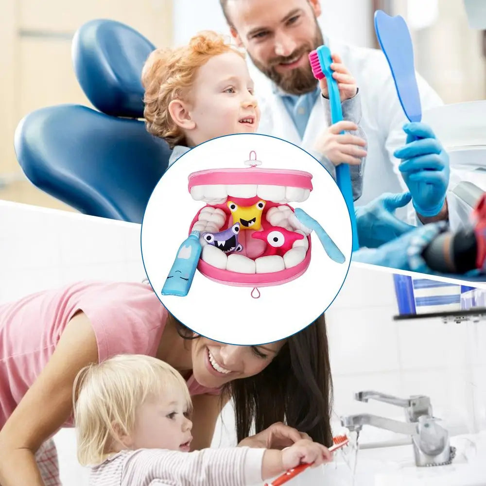 Dentist Toys for Preschool Educational Children Role Play Toys Teeth  Brushing Toys Cute Early Education Cartoon Tooth Brushin