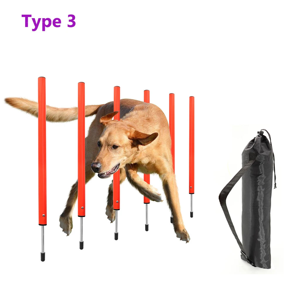 Dog Training Product Equipment Portable Dogs Jumping Tool Outdoor Dogs Running Stake Sports Stakes Pole Pet Agility Equipments