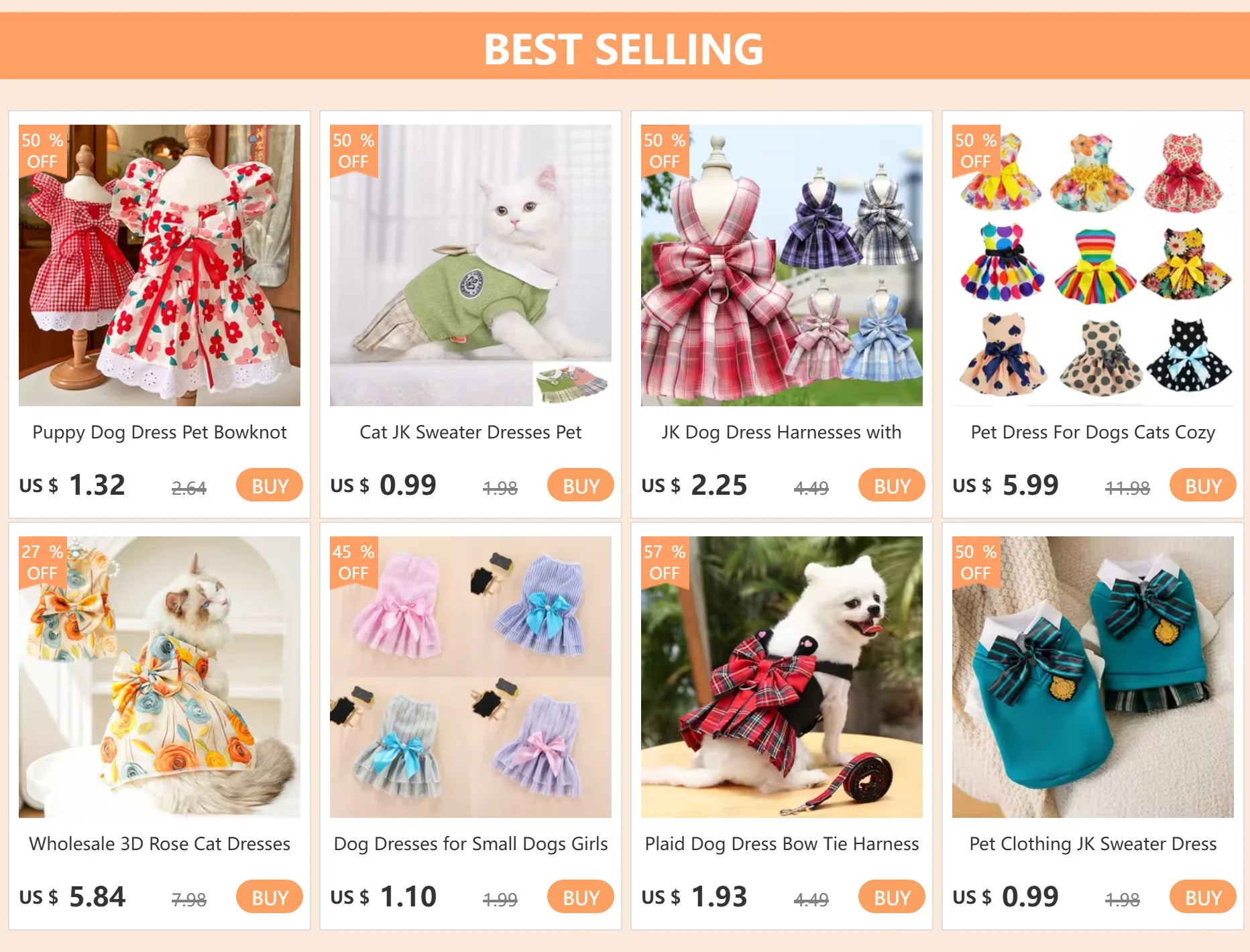 Pet Dress For Dogs Cats Cozy Summer Puppy Skirt Pet Dress Sundress Princess Party Small Dog Skirt Outfit Dog Clothes