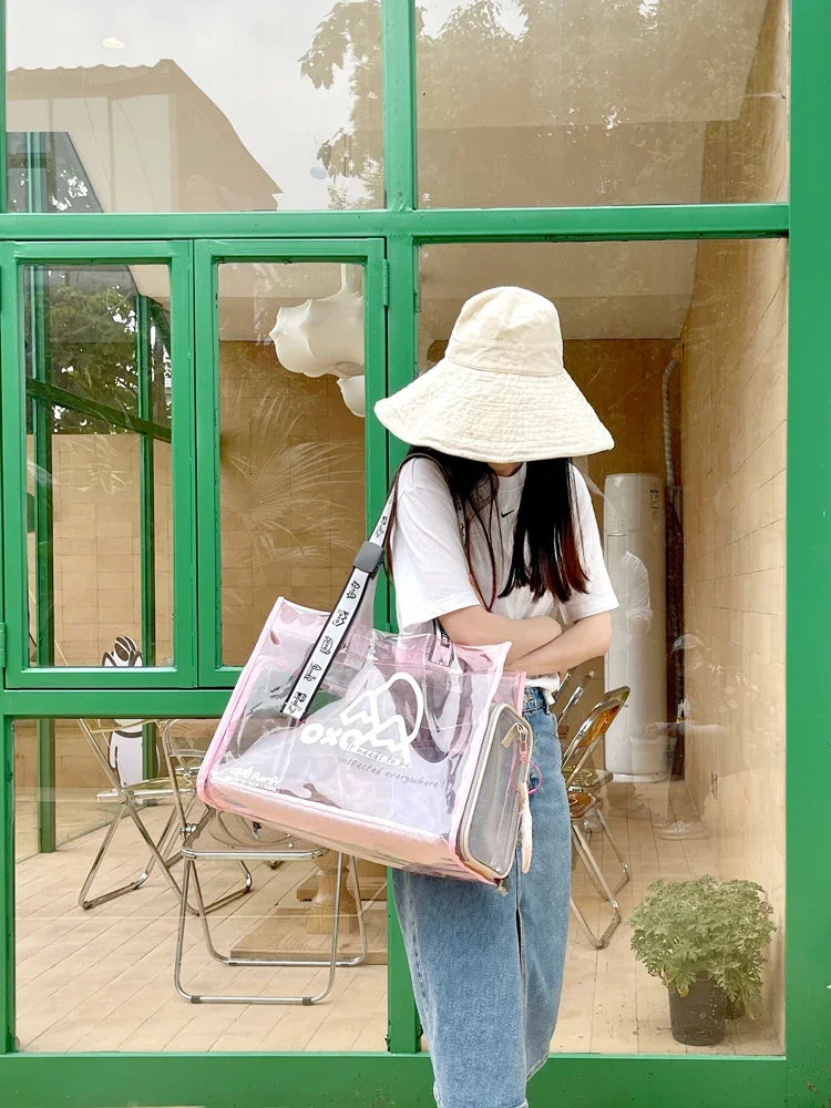 Pet bag Cat bag Portable going out Transparent schoolbag Carrying one-shoulder portable cat bag Dog dog