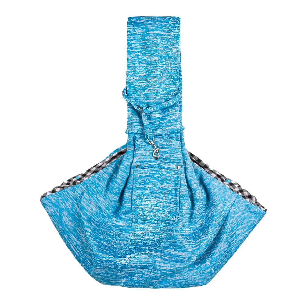 Pet Sling Carrirer Bag for Small Dogs Cats, Cross Shoulder Canvas Carrying Bags Fits Puppies Teddy Chihuahua for Walking Travel