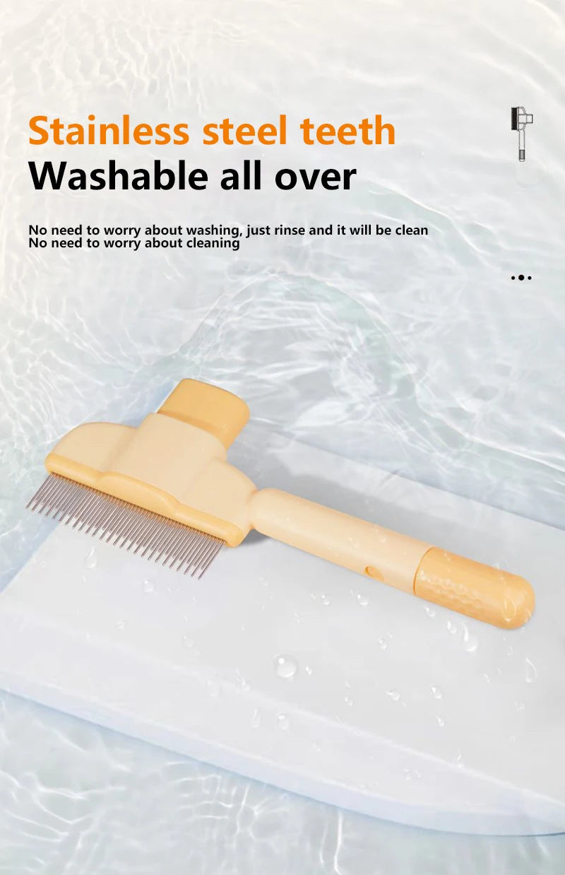 Pet Comb Cat Grooming Massage Brush Dual-Purpose Comb for Cats/Dogs Professional Open Knot Pet Hair Removal Brush Durable