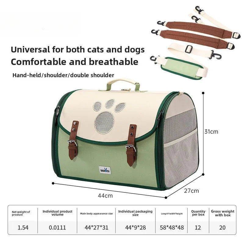 Multifunctional Outdoor Pet Shelter Portable Can Carry Two Shoulders Large Capacity Pet Travel Backpack Pet Products Accessories