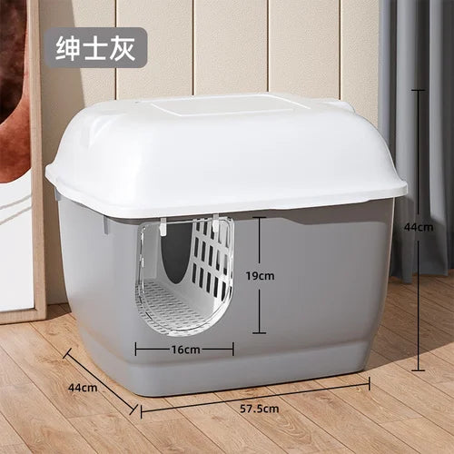 Cat Litter Box Fully Enclosed Oversized Hallway Supply Tray Oversized Long Aisle Drawer Pet Toilet Furniture Supplies