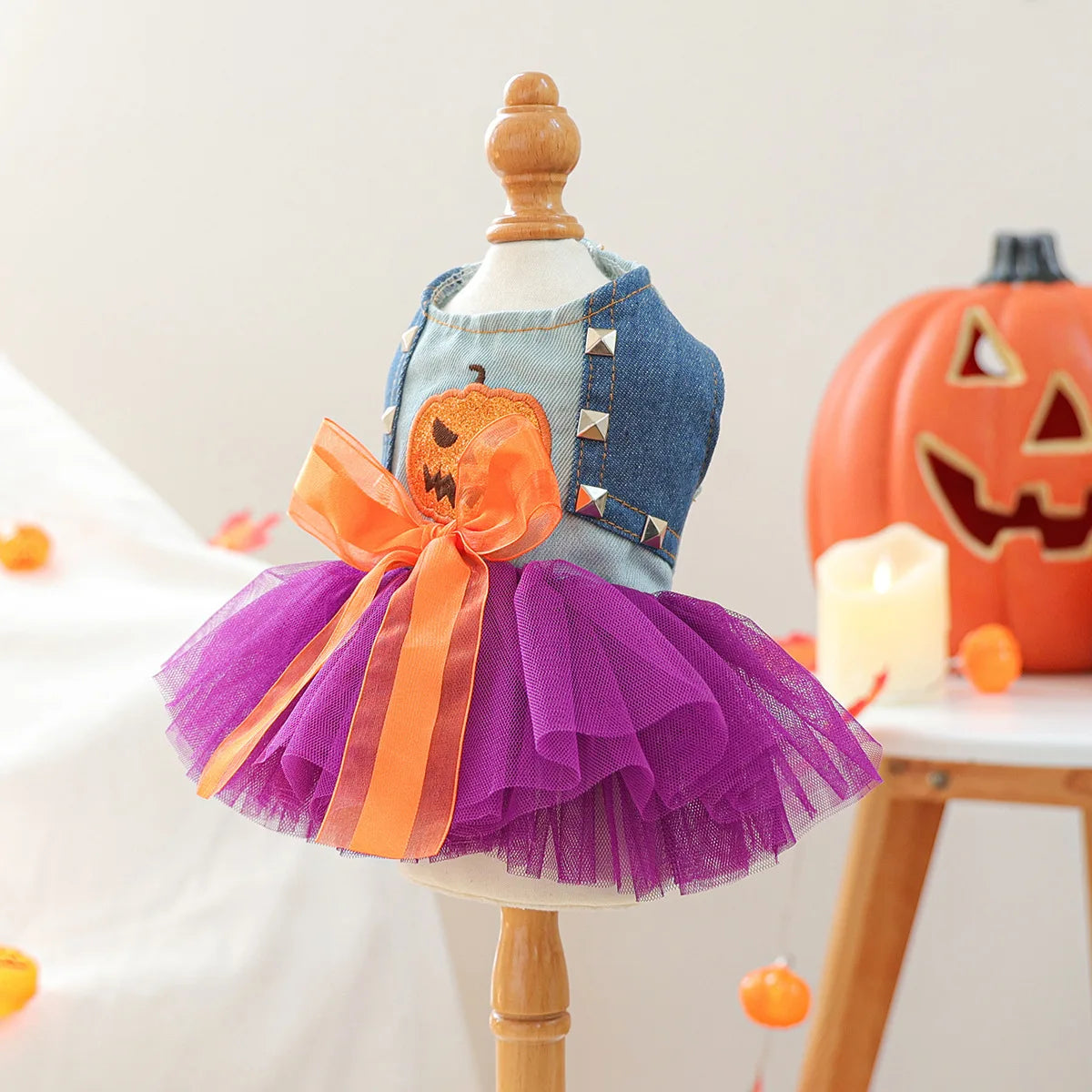 Halloween Pet Clothes Funny Dress Up Princess Dress Dog Cat Clothes Casual Clothing Ancient Quirky Pumpkin Skirts Autumn Winter