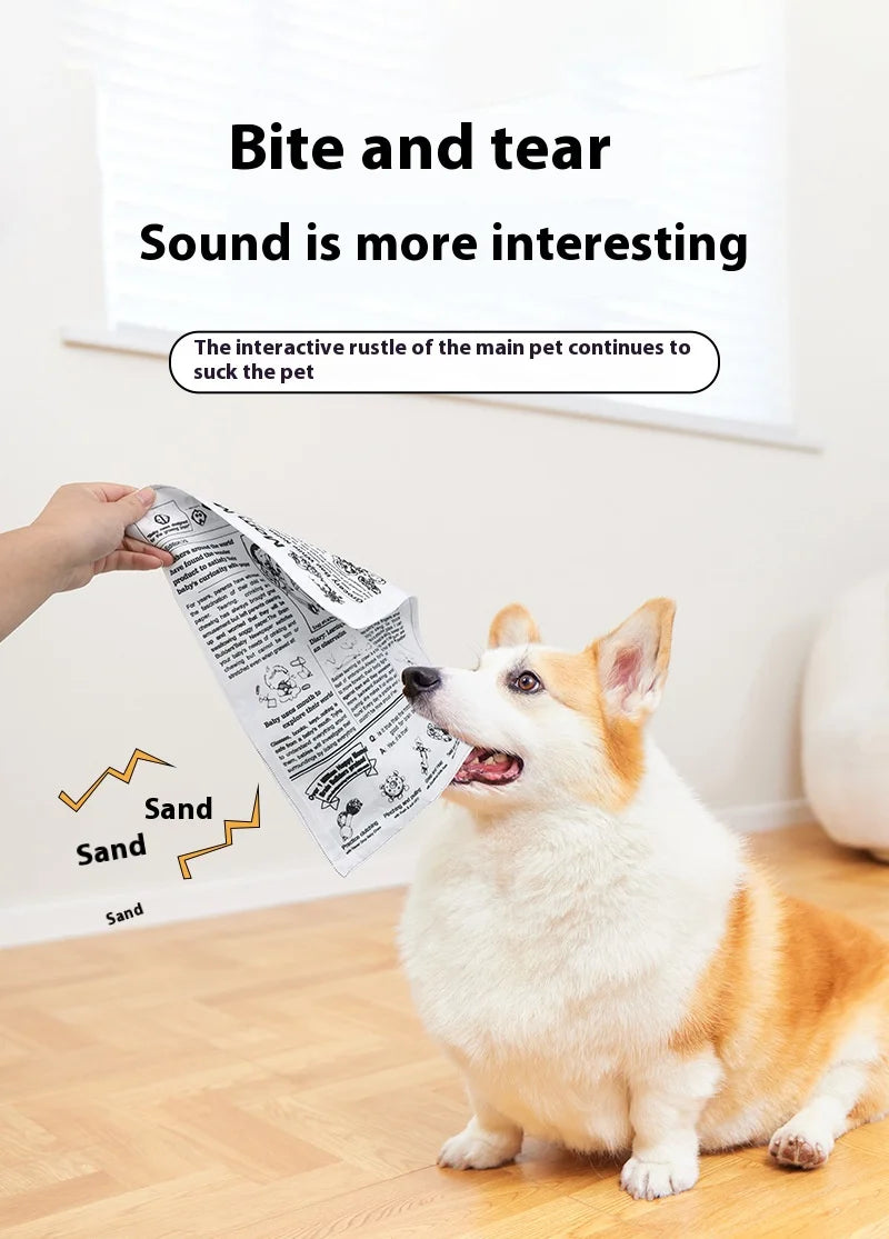Pet noise paper toys dog toys pet noise plush toys newspapers  bite resistant and Pleasure and Boredom Relief Artifact