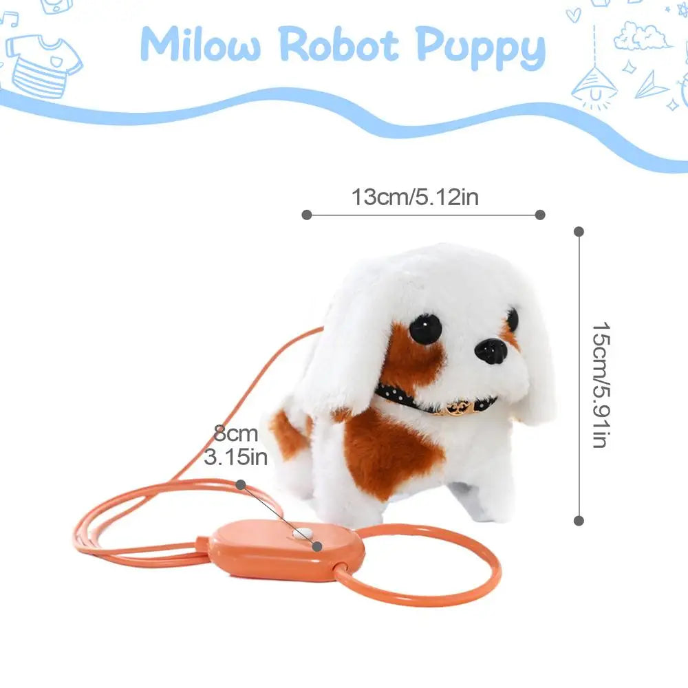 Puppy Toys For Kids Walking Dog Fur-real Pets Realistic Stuffed Animals Purring Dog Stuffed Animal Toy Dog For Kids Family