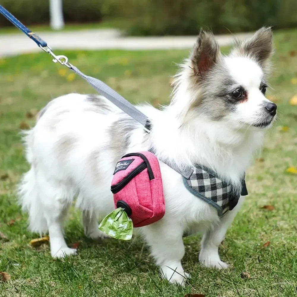 Portable Training Treat  Outdoor Pet Dog Treat Pouch Puppy Snack Reward Waist Bag Poop Bag Dog Carriers Bags