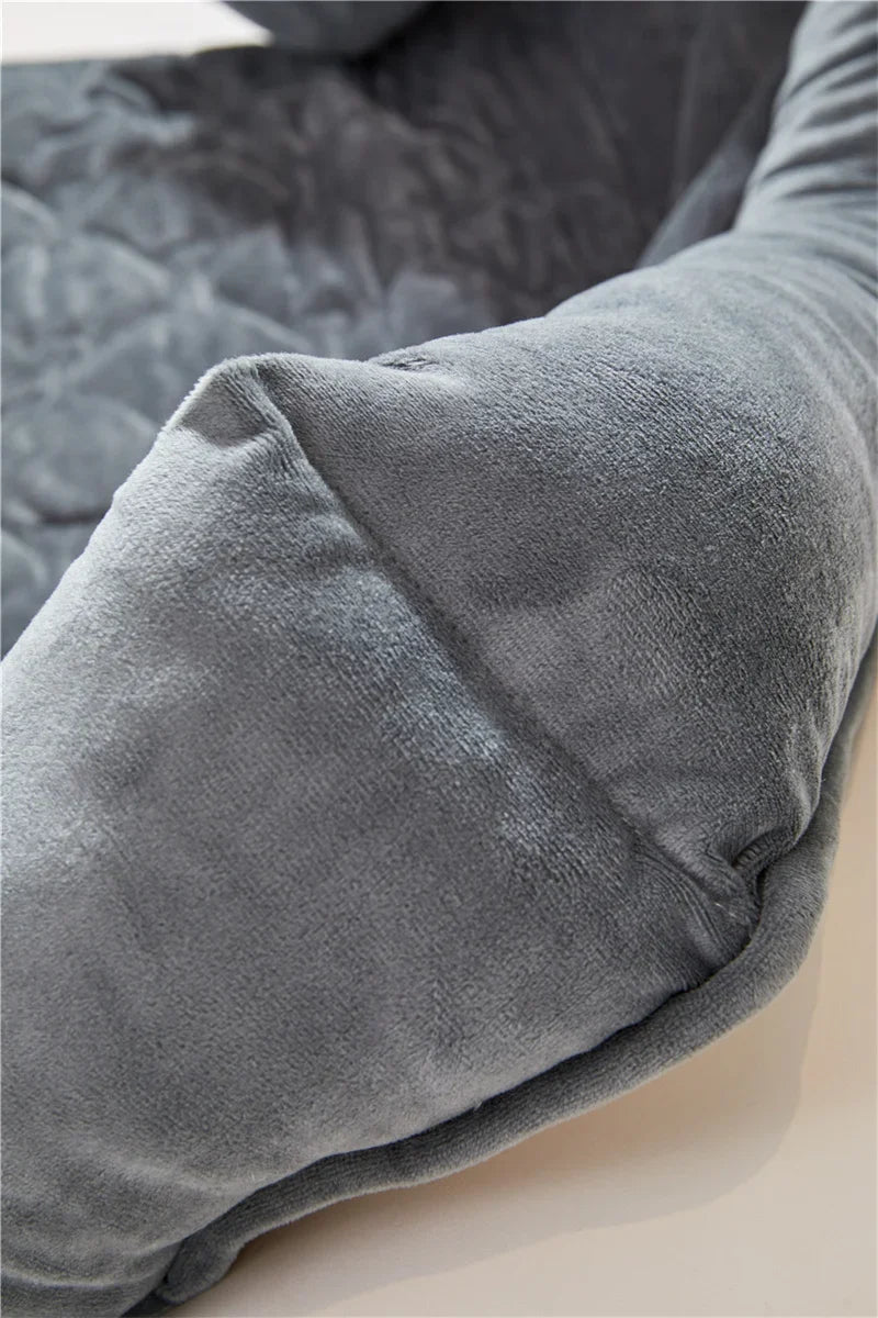Dog Bed Mat Sofa Blankets Winter Warm Pet Blanket Dogs Cats Sleeping Beds for Large Medium Dogs Cats with Pillow Removable
