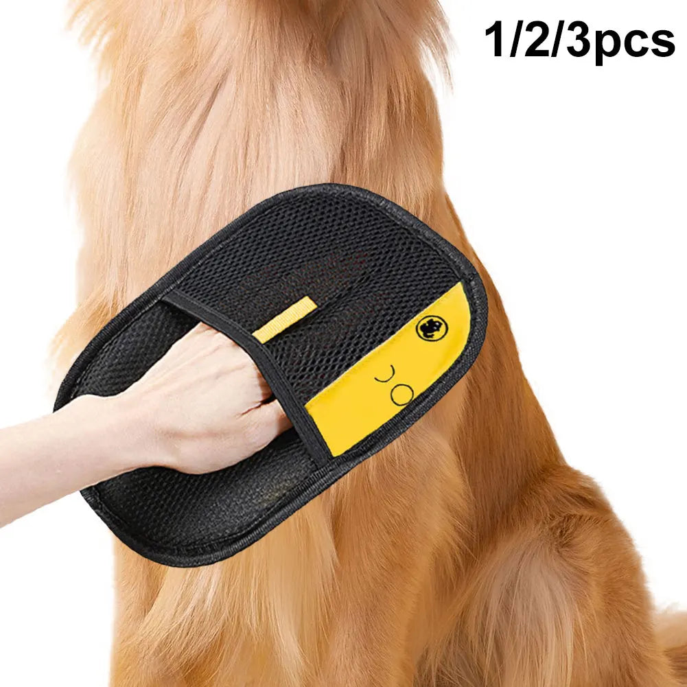 Pet Grooming Gloves Pet Hair Remover Gloves for Dog Cat Rabbit with Long/Short/Curly Hair