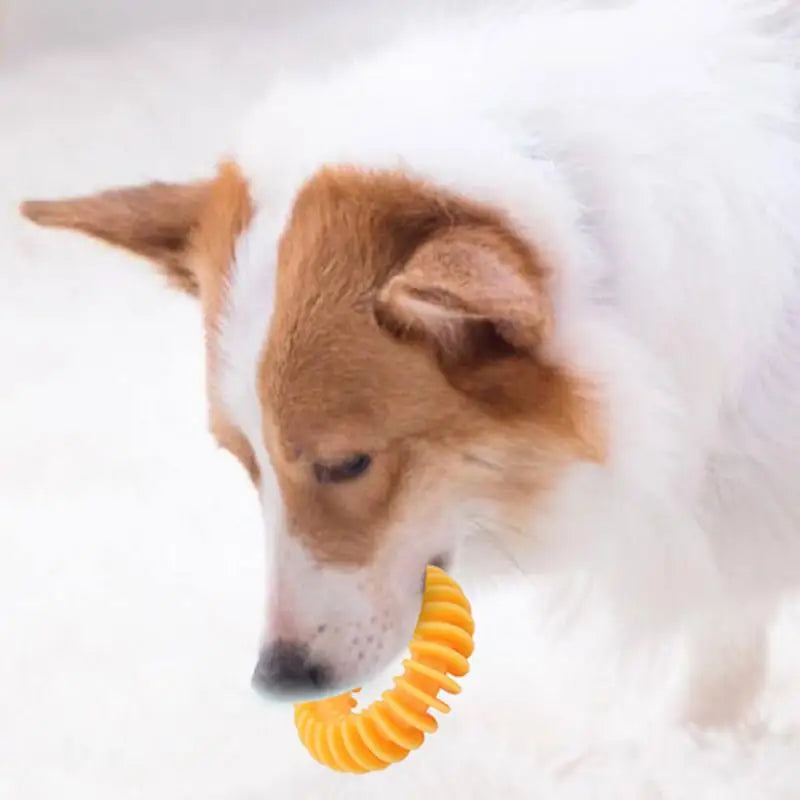 Teething Dog Toys For Puppies Interactive Rubber Dog Teething Toy Teething Rings Boredom And Stimulating Puzzle Toy Interactive