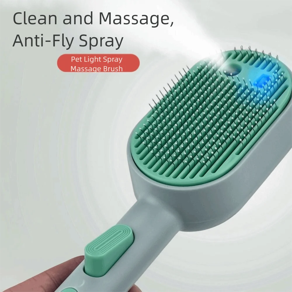 Pet Grooming Tool USB Charging Pet Spray Hair Comb Efficiently Portable Cat Spray Brush Professional Pet Massage Brush Grooming