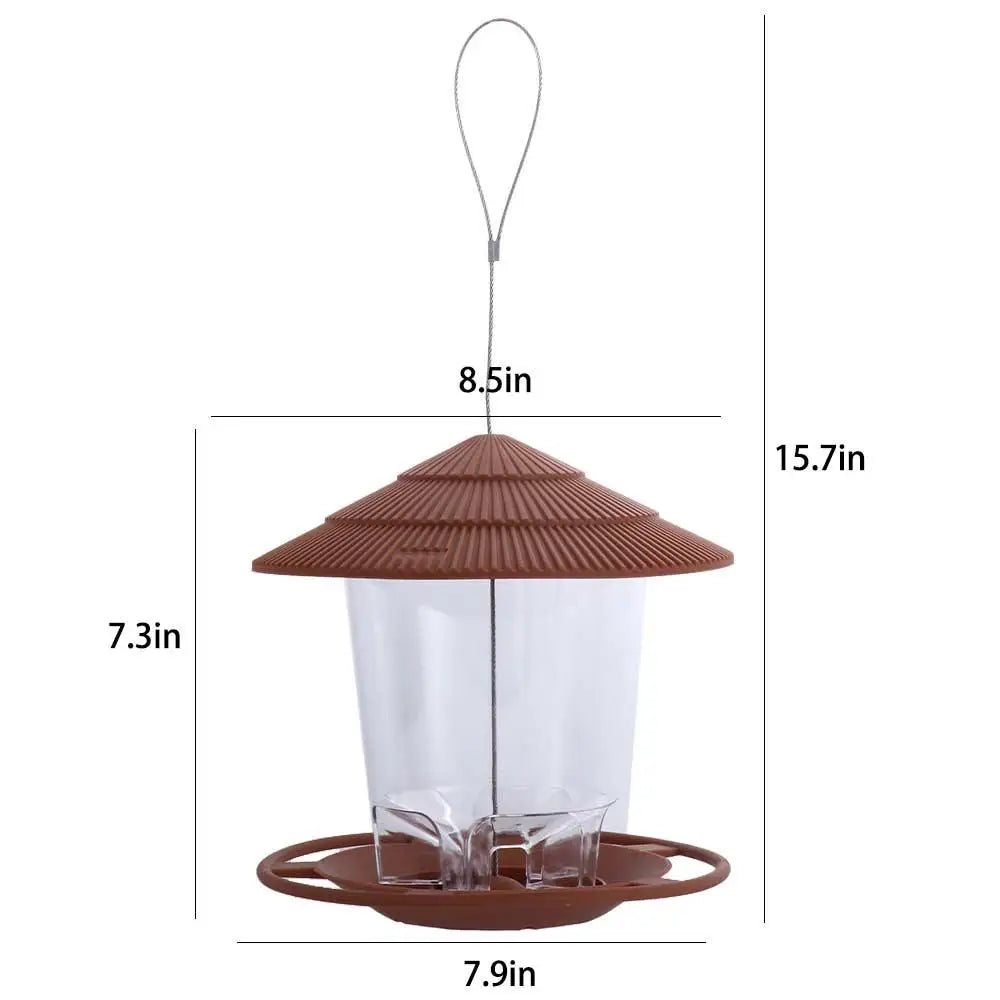 Gazebo Waterproof Outdoor For Pet Garden Feed Station Food Container Feeding Tool Bird Supplies Bird Feeder