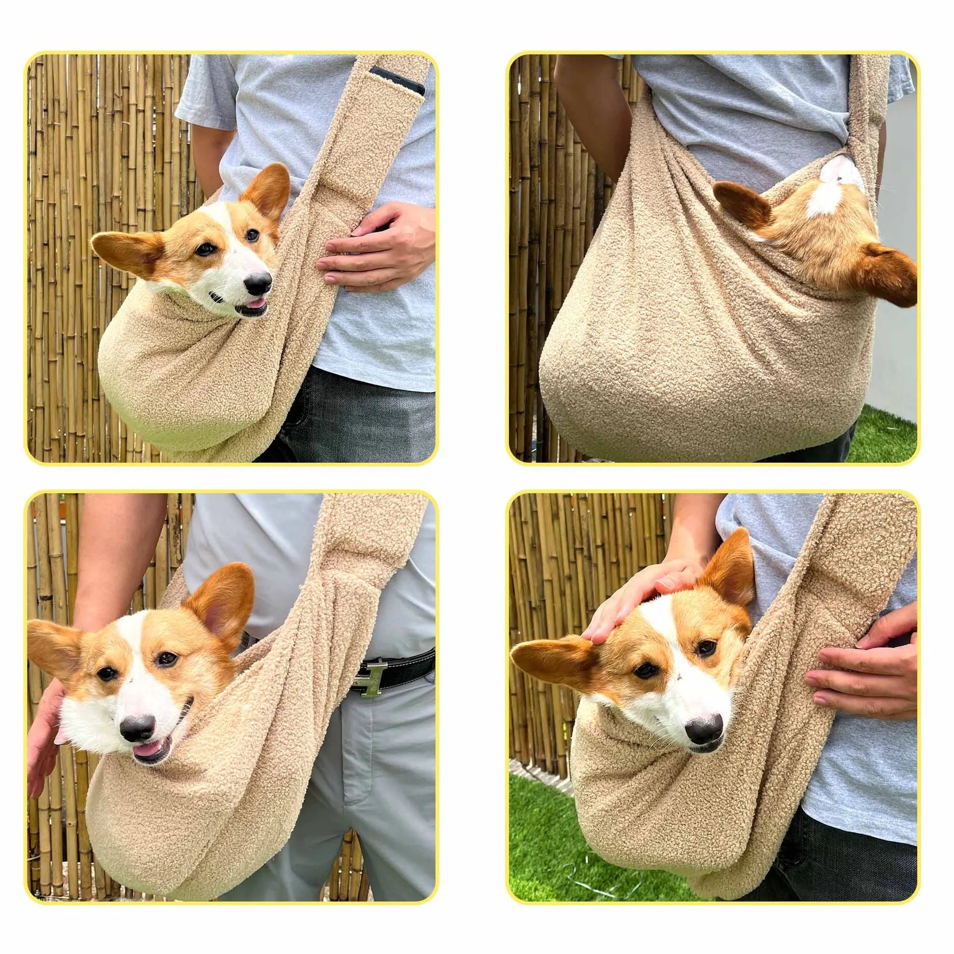 Pet Dog Carrier Bag Outdoor Travel Puppy Shoulder Bags Dogs Single Comfort Sling Handbag Tote Pouch Kitten Corgi Transport Pets