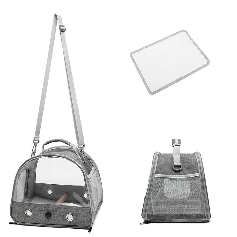 Pet Portable Travel Bag Outdoor Breathable Small Animal Carriers Equipment Zipper Double Open Oxford Small Pet Outing Supplies