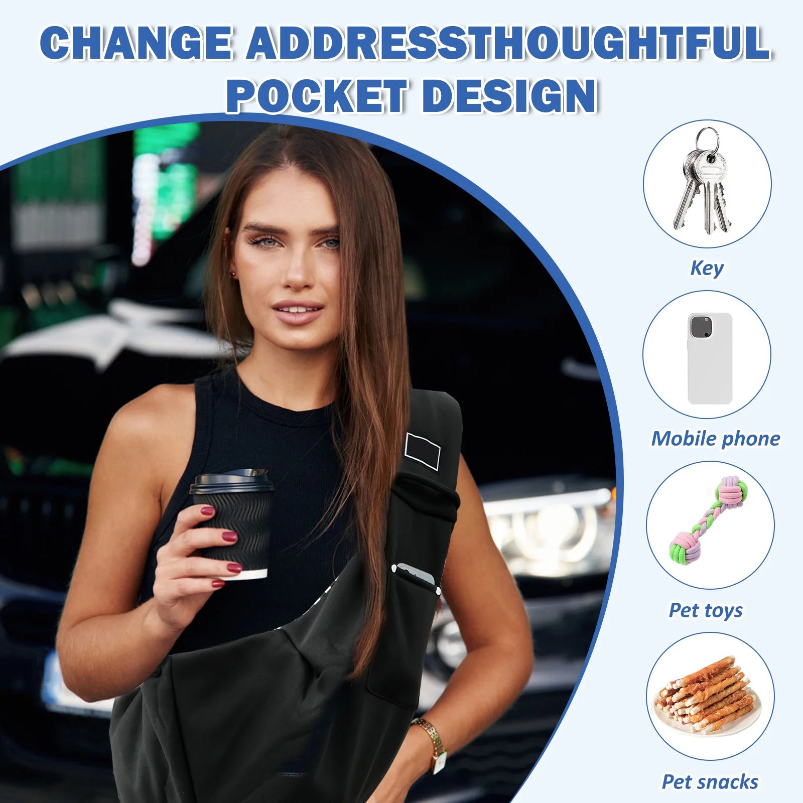 Dog Carrier Bag Pet Sling Shoulder Bag Comfortable Portable Travel Crossbody Outdoor Cat Puppy Small Dogs Carrying Supplies