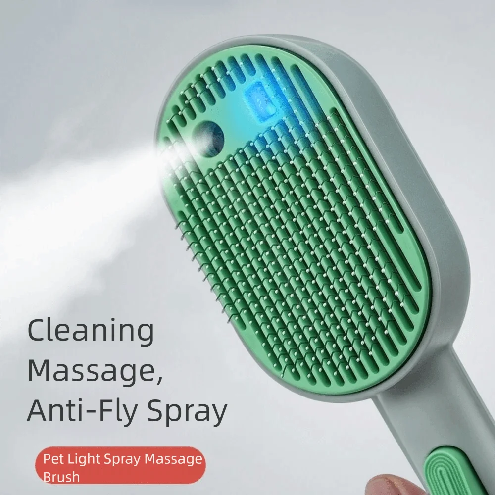 Pet Grooming Tool USB Charging Pet Spray Hair Comb Efficiently Portable Cat Spray Brush Professional Pet Massage Brush Grooming