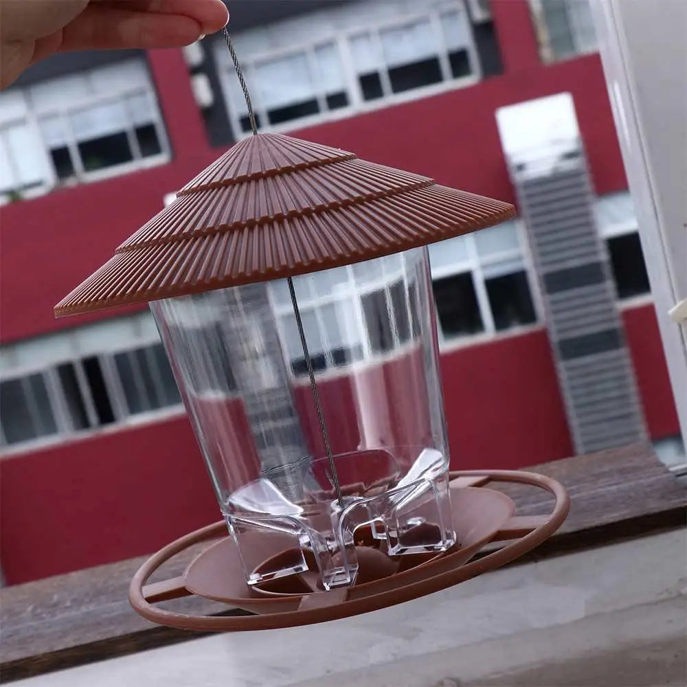 Gazebo Waterproof Outdoor For Pet Garden Feed Station Food Container Feeding Tool Bird Supplies Bird Feeder